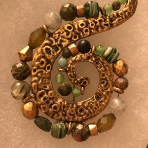 Green set of jewelry